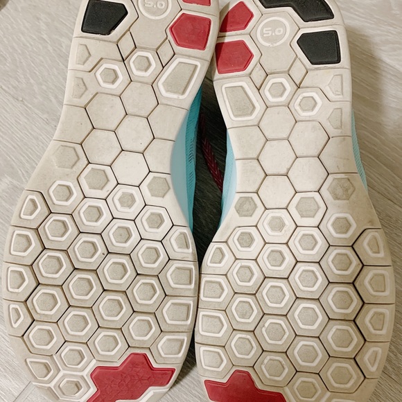 Aqua Blue Nike Free Run 5.0 - Picture 3 of 4